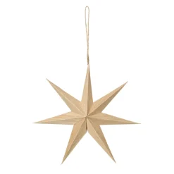 Venice wooden star Ø20 cm, Natural
