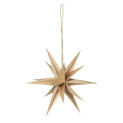 Venus wooden star Ø20 cm, Natural