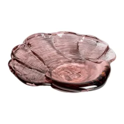 Venusmussla glass saucer 30x33 cm, Pink