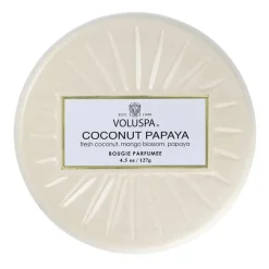 Vermeil Mini Tin scented 25 hours, Coconut Papaya