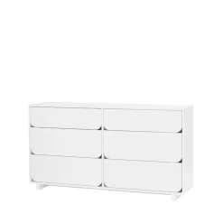 Vidja Dubbel chest of draws, White lacq. 6 box
