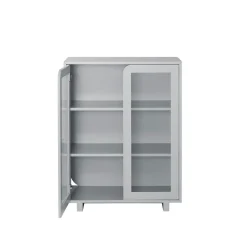 Vidja low display cabinet, Grey