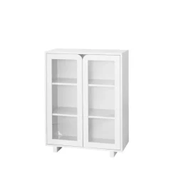 Vidja low display cabinet, White