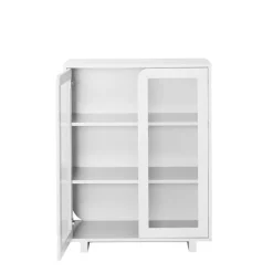 Vidja low display cabinet, White