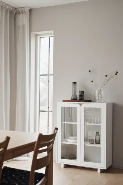 Vidja low display cabinet, White
