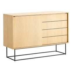 Virka side table, high 120 cm, Oak