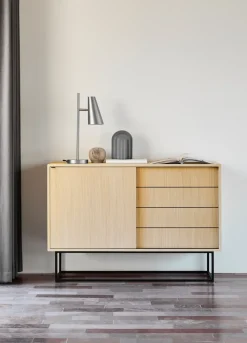 Virka side table, high 120 cm, Oak
