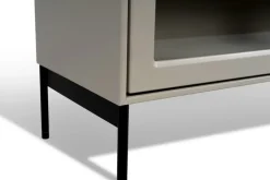 Volt display cabinet 130 cm beige, Details in black