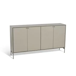Volt sideboard 80x148 cm, Beige-stainless steel