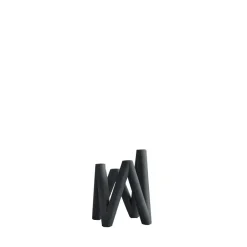 W candlestick 24 cm, Black
