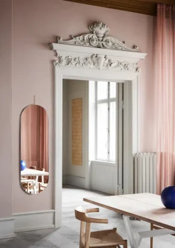 Wall mirror 40.4x146.9 cm, Brass