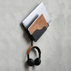 Wall pocket wall storage, black