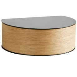 Wallie shelf, black. oak