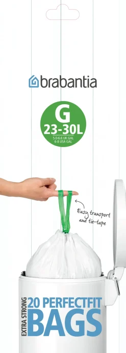Waste Bags G for bins of 23-30 liters 20 bags/roll, 23-30 L