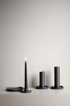 Wave candle sticks, Cast iron