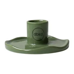 Wave candle sticks, Shiny green