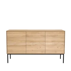 Whitebird sideboard, Oak-Metal 3 doors