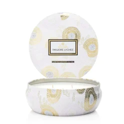 3-wick in a tin candle 60 hours, Panjore Lychee