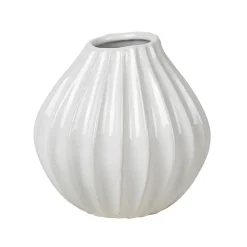 Wide vase ivory, 15 cm
