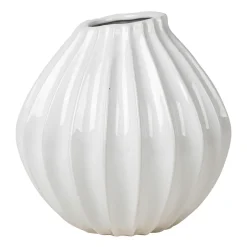 Wide vase ivory, 25 cm