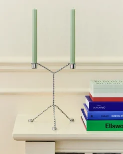 Wire candle sticks, Mirror