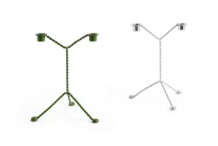 Wire candle sticks, Mirror