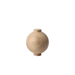 Wooden Sphere bowl Ø12x15 cm, Oak