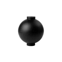Wooden Sphere bowl XL Ø16x18 cm, Black