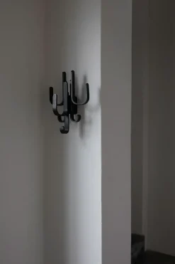 Woody hook Three, Black stained oak