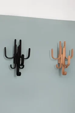 Woody hook Three, Black stained oak