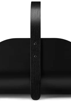 Woody wood basket, Black stained oak
