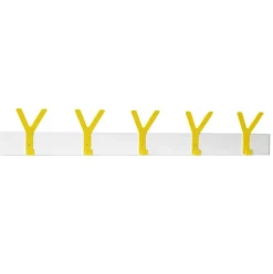 Y hook rack, white, yellow