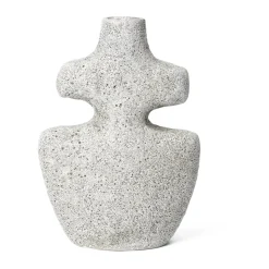 Yara candlestick medium, Grey Pumice