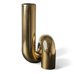 Yourtube vase 37 cm, Gold