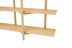 Zig Zag shelf Low 175x100 cm, Oak