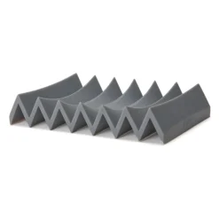 Zigzag soap dish, grey